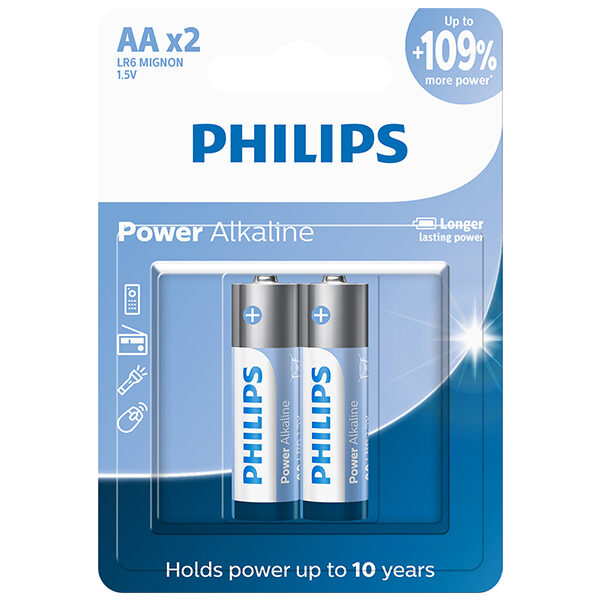 Pilha Alcalina Philips AA