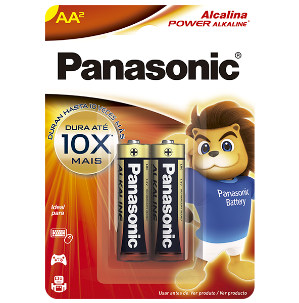 Pilha Alcalina Panasonic AA