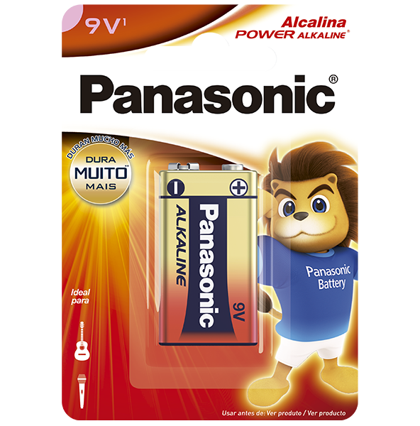 Bateria Alcalina Panasonic 9V