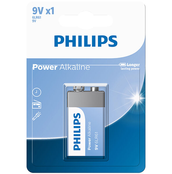 Bateria Alcalina Philips 9V