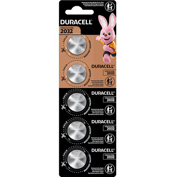 Pilha Botão Litio Duracell CR2032 - 3V