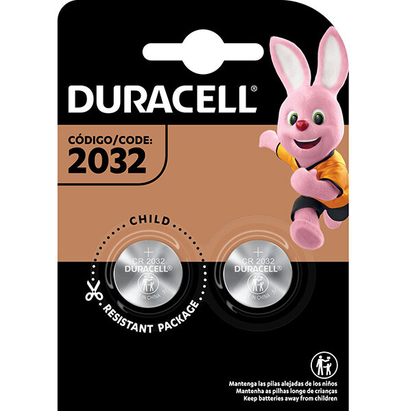Pilha Botão Litio Duracell CR2032 - 3V