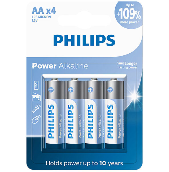 Pilha Alcalina Philips AA