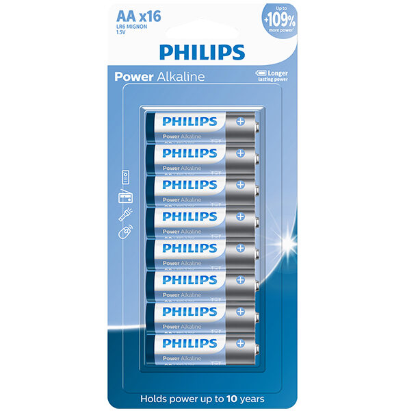 Pilha Alcalina Philips AA