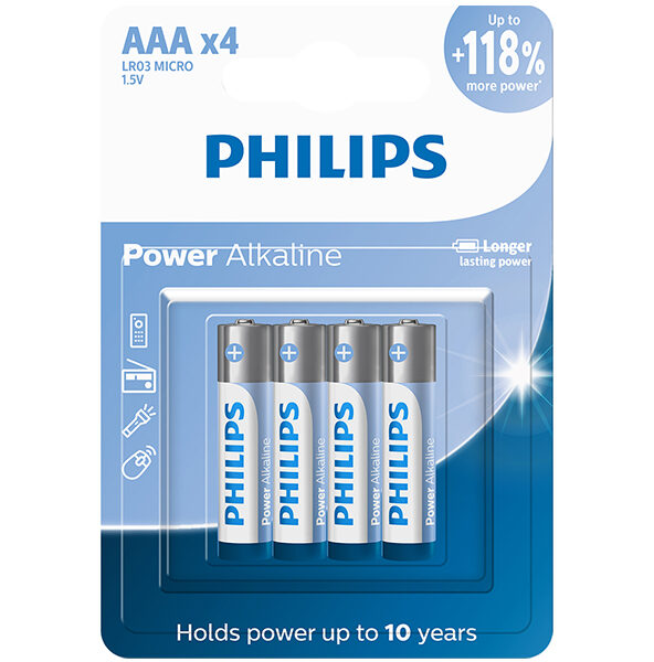 Pilha Alcalina Philips AAA