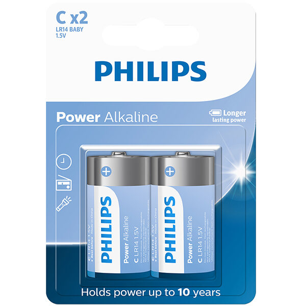 Pilha Alcalina Philips C