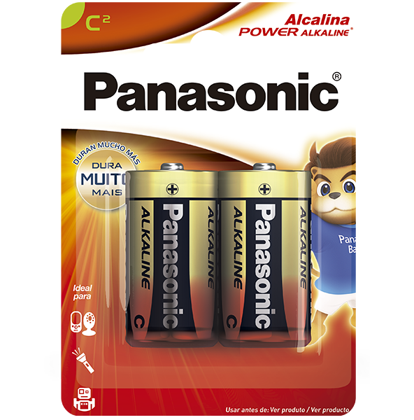 Pilha Alcalina Panasonic C
