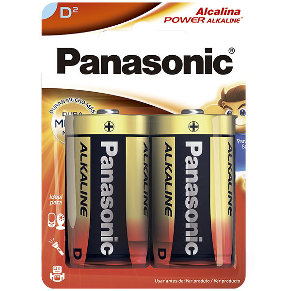 Pilha Alcalina Panasonic D