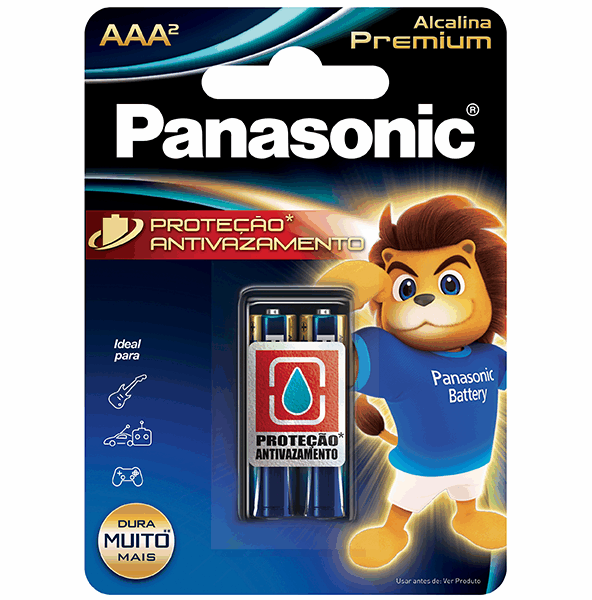 Pilha Alcalina Premium Panasonic AAA
