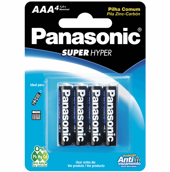 Pilha Comum Panasonic AAA