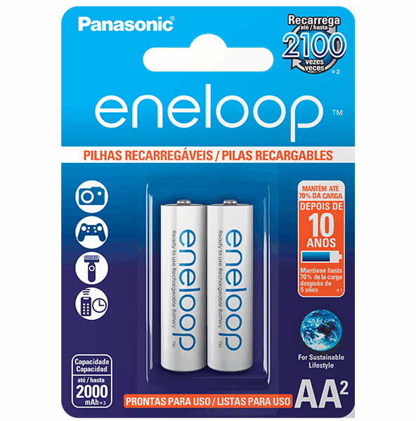 Pilha Recarregável ENELOOP Panasonic AA
