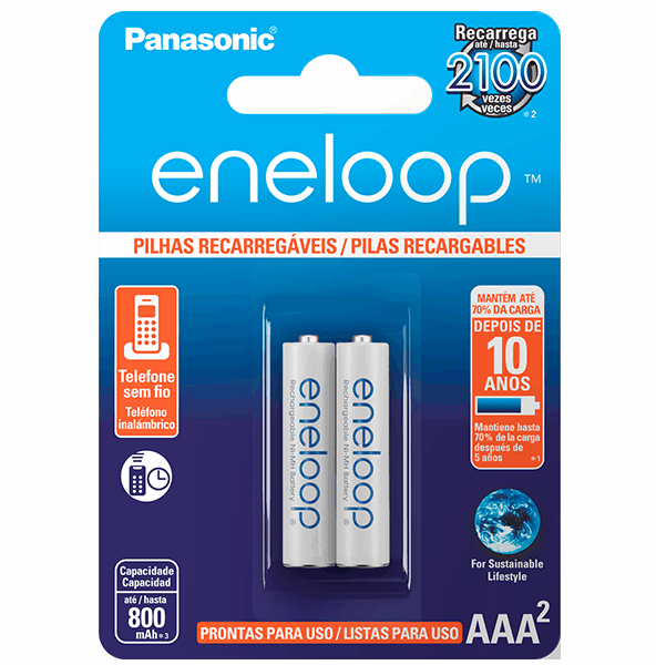 Pilha Recarregável ENELOOP Panasonic AAA