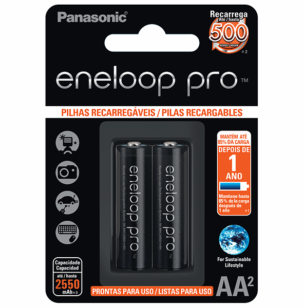 Pilha Recarregável ENELOOP Pro Panasonic AA